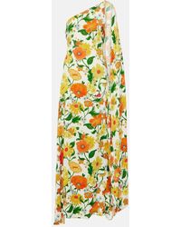 Stella McCartney - Caped One-Shoulder Cady Gown - Lyst
