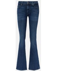 7 For All Mankind - Jeans bootcut a vita media - Lyst