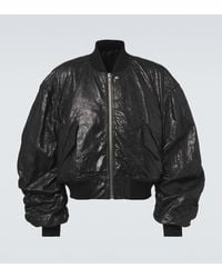 Rick Owens - Secchia Flight Leather Bomber Jacket - Lyst