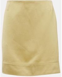TOTEME - High-Rise Satin Miniskirt - Lyst