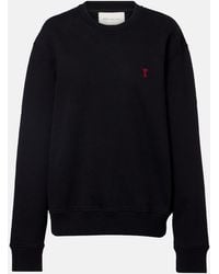 Ami Paris - Ami De Cour Cotton Jersey Sweatshirt - Lyst