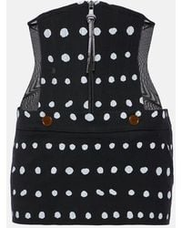 Vivienne Westwood - Foam Polka-Dot Virgin Wool Miniskirt - Lyst