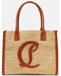 Christian Louboutin - Tote By My Side E/W Large aus Raffiabast - Lyst