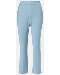 Veronica Beard - Arte Cropped Wool-Blend Slim Pants - Lyst
