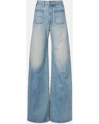 KHAITE - Delmonico Cotton Straight Pants - Lyst