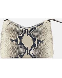 KHAITE - Lina Snake-Effect Leather Crossbody Bag - Lyst