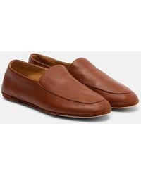 Loro Piana - Anton Walk Leather Loafers - Lyst