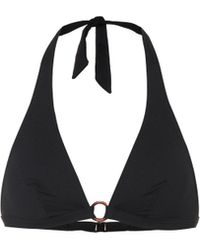 Max Mara Genarc Halter Bikini Top - Black