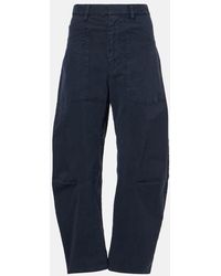 Nili Lotan - Pantaloni A Gamba Larga Shon - Lyst