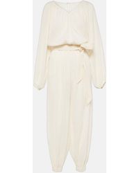 Loro Piana - Cotton And Linen Jumpsuit - Lyst