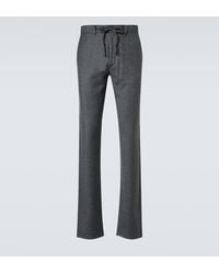 Canali - Wool Straight Pants - Lyst