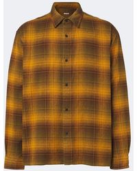 A.PRESSE - Checked Cotton And Silk Twill Shirt - Lyst