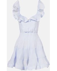 Zimmermann - Abito Corto Con Volant - Lyst