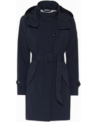 Woolrich Trench-coat Fayette à capuche - Bleu