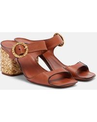 Zimmermann - Solena Leather Mules - Lyst