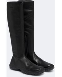 Miu Miu - Leather Knee-High Boots - Lyst