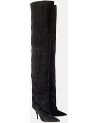 Paris Texas - Ines 105 Suede Over-The-Knee Boots - Lyst