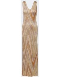 Missoni - Sequined Knitted Maxi Dress - Lyst