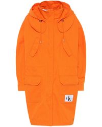 Calvin Klein Parka con cappuccio - Arancione