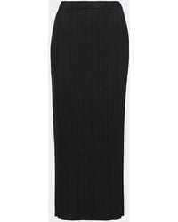 Pleats Please Issey Miyake - Basics Pleated Maxi Skirt - Lyst