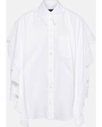 Simone Rocha - Embroidered Cotton Shirt - Lyst
