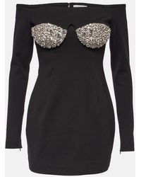 Area - Draped Minidress - Lyst