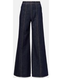 Ulla Johnson - Bianca High-Rise Wide-Leg Jeans - Lyst