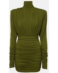 Alex Perry - Ruched Crepe Jersey Minidress - Lyst