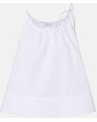 Stella McCartney - Cotton Poplin Tank Top - Lyst