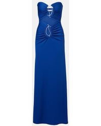 Christopher Esber - Paisley Disconnect Gathered Maxi Dress - Lyst