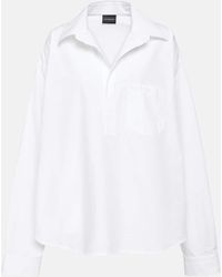 Balenciaga - Camicia oversize in popeline di cotone - Lyst