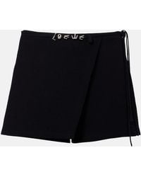 Loewe - Paula's Ibiza Cotton And Silk Crepe Skort - Lyst