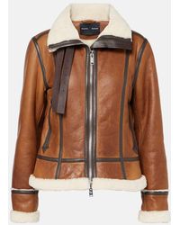 Proenza Schouler - Chaqueta Arlo De Piel Con Borrego - Lyst