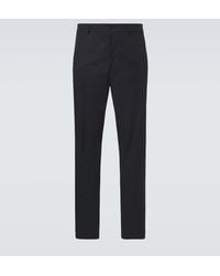Moncler - Cotton-Blend Straight Pants - Lyst