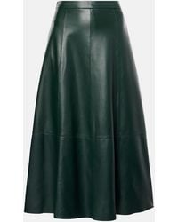 Vince - Midirock Aus Leder - Lyst