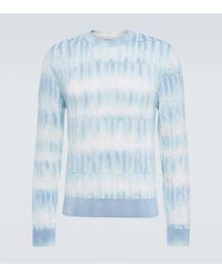 Amiri - Pull En Coton Et Cachemire Melanges A Logo - Lyst