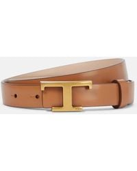 Tod's - Cinturon de piel reversible con logo - Lyst