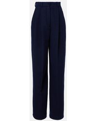 Loro Piana - Kurt High-Rise Wide-Leg Pants - Lyst
