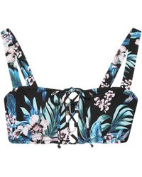 Diane von Furstenberg Bedrucktes Bikini-Oberteil - Schwarz