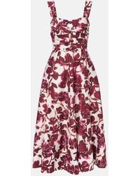 Rebecca Vallance - Nerissa Floral Midi Dress - Lyst