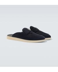 Prada - Suede Mules - Lyst