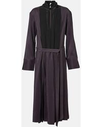JOSEPH - Midikleid Aus Wolle Und Seide - Lyst