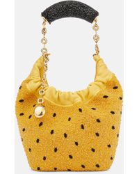 Loewe - Squeeze Fruit Mini Beaded Leather Tote Bag - Lyst