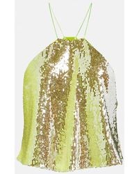 Dorothee Schumacher - Glittering Nights Sequined Halterneck Top - Lyst