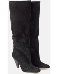 Proenza Schouler - Stiefel Cone 90 Aus Veloursleder - Lyst