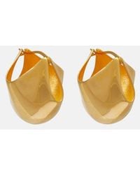 KHAITE - Lotus 18Kt-Plated Earrings - Lyst