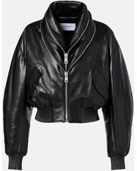 Givenchy - Leather Bomber Jacket - Lyst