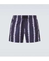 Commas - Striped Swim Trunks - Lyst