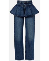 Agolde - Peplum Straight Jeans - Lyst