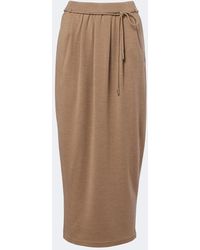 Max Mara - Virgin Wool Midi Skirt - Lyst